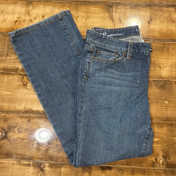 Ann Taylor LOFT Original Boot Jeans Size 8 Petite - Picture 1 of 3